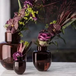 Family vase 17x12,5 cm brun