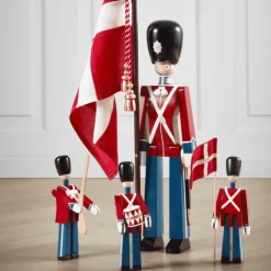 Fanebærer medium rød/blå/hvit