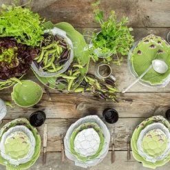 Fat artisjokk 30,5 cm hvit