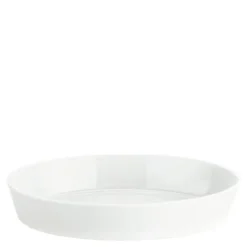 Fat ovalt stort 36 cm hvit