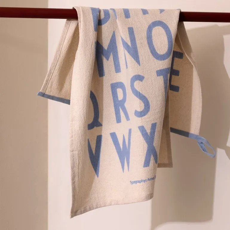 Favourite Premium Classic kjøkkenhåndkle 50 x 70 cm natur/lys blå