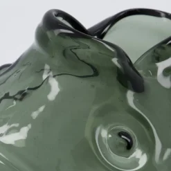 Fish vase 17,5 cm røkt grå