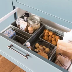 Fit lang oppbevaringskurv 39x12x7 cm eucalyptus