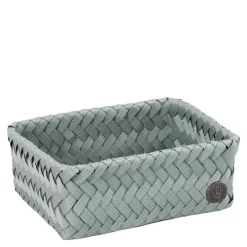 Fit liten oppbevaringskurv 18x12x7 cm eucalyptus