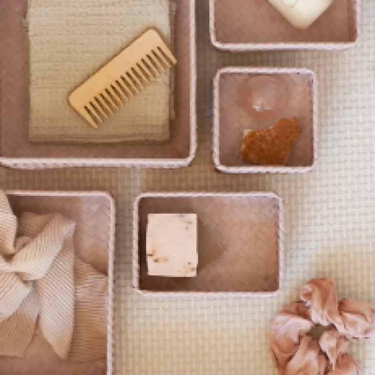 Fit liten oppbevaringskurv 18x12x7 cm copper blush