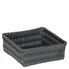 Fit Square oppbevaringskurv 18x18x7 cm dark grey