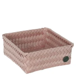 Fit Square oppbevaringskurv 18x18x7 cm copper blush