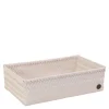 Fit stor oppbevaringskurv 36x24x10 cm champagne