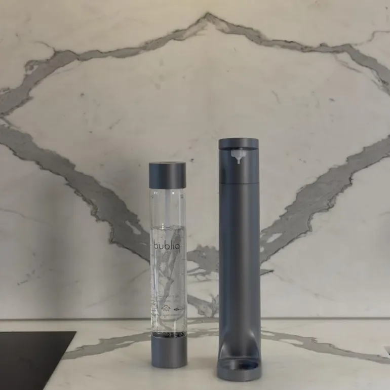 Flaske til kullsyremaskin 0,8L matt grå