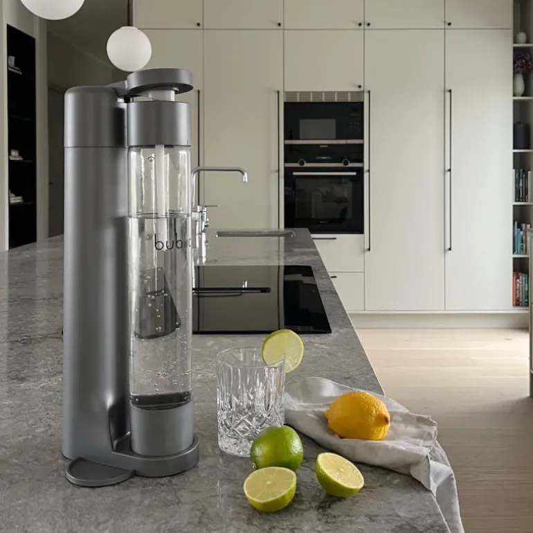 Flaske til kullsyremaskin 0,8L matt grå