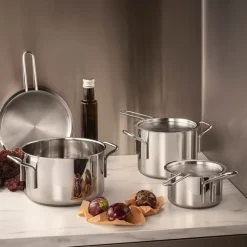 Flatt lokk 16 cm stål