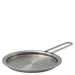 Flatt lokk 13 cm stål