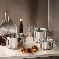 Flatt lokk 13 cm stål