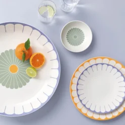 Fleur bleu frokosttallerken/desserttallerken 21 cm blå