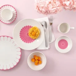 Fleur cassis frokostbolle 14 cm 43 cl rosa