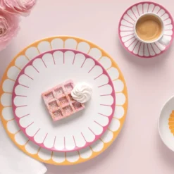 Fleur cassis frokosttallerken/desserttallerken 21 cm rosa