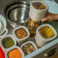 Flip Storage oppbevaringssett 3 deler grønn/blank