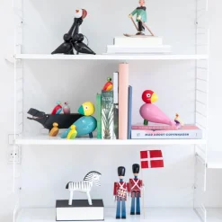 Flodhest 26,1x10,4 cm svartmalt