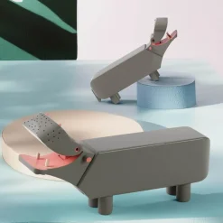 Flodhest 21,5x5,5x9 cm grå