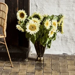 Flood vase 23 cm antikk brun