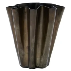 Flood vase 12,5 cm antikk brun