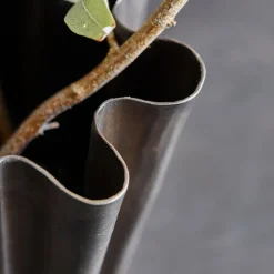 Flood vase 12,5 cm antikk brun