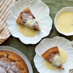 Flora asjett 19 cm hvit