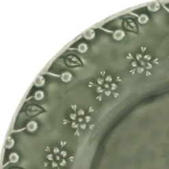 Flora desserttallerken 23 cm grønn