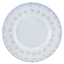 Flora desserttallerken 23 cm antikkhvit