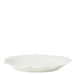 Flora serveringsfat 28x22 cm hvit