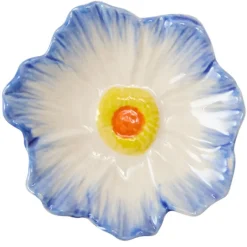 Flora serviettring 6 cm blå