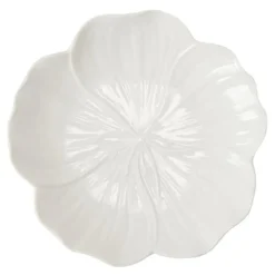 Flora tallerken 25 cm hvit
