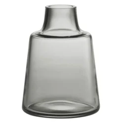 Flora vase kort 12 cm smoke