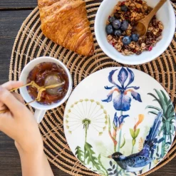 Florytale frokosttallerken 21 cm blue bird