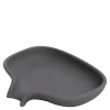 Flow såpeskål m/avrenning 13,5x10,5 cm silikon grafittgrå
