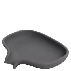 Flow såpeskål m/avrenning 13,5x10,5 cm silikon grafittgrå