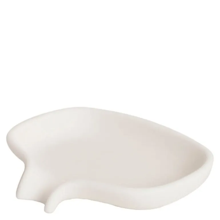 Flow såpeskål m/avrenning 13,5x10,5 cm silikon hvit