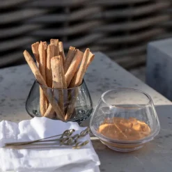 Flow telyslykt 10 cm blå