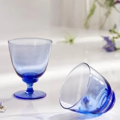 Flow vannglass 35 cl mørk blå