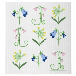 Flowers oppvaskklut 20x18 cm multi