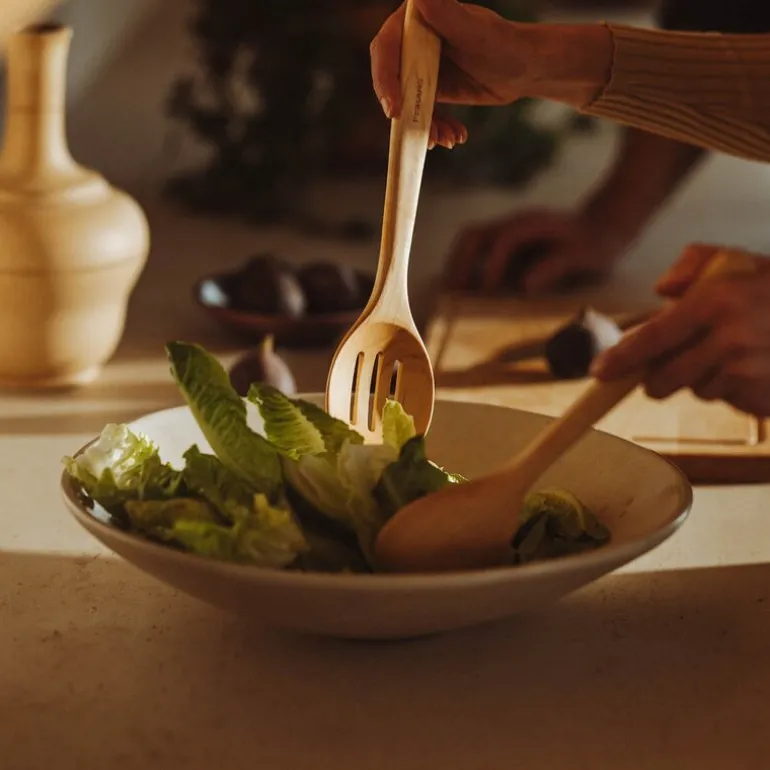 Folken skje perforert 29 cm tre