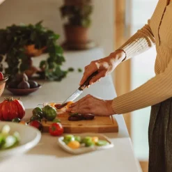 Folken tomatkniv 12 cm tre/stål