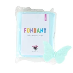 Fondant 250g babyblå