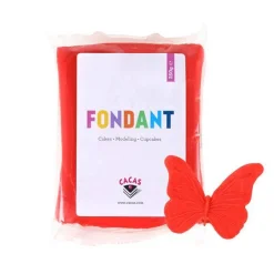 Fondant 250g rød