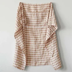 Forkle 90x75 cm gingham biscuit