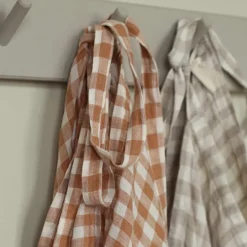 Forkle 90x75 cm gingham natural