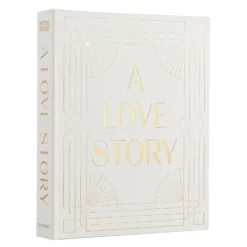 Fotoalbum A Love Story bryllupsalbum grå