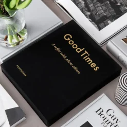 Fotoalbum good times svart