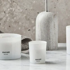 Fresh Linen duftlys 7x6 cm hvit