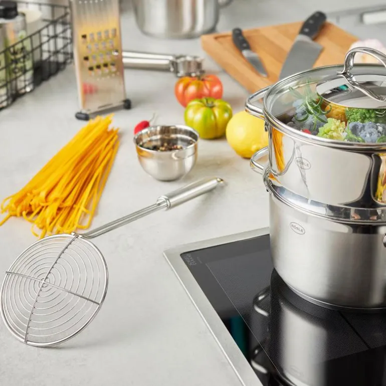 Frityrskje ø12 cm L38,5 cm stål